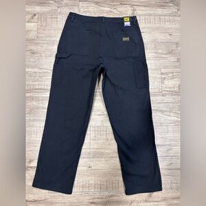 Caterpillar Womens Black canvass Straight Leg Pants carpenter work workwear CAT